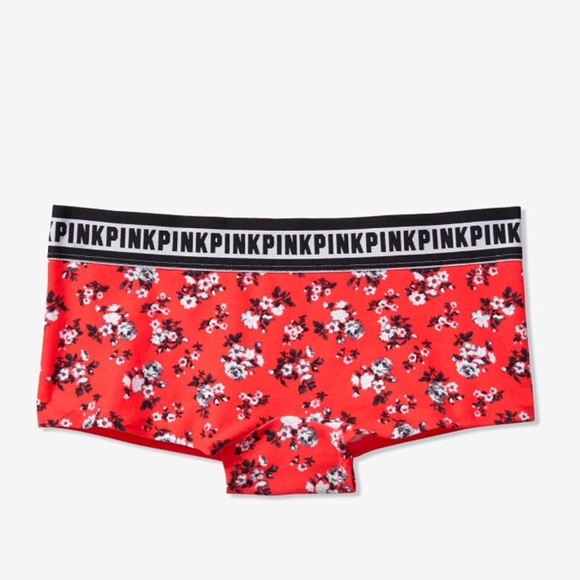 NEW VICTORIA/'S SECRET PRETTY FULL LACE BABY PINK BOYSHORT PANTY UNDERWEAR XS M
